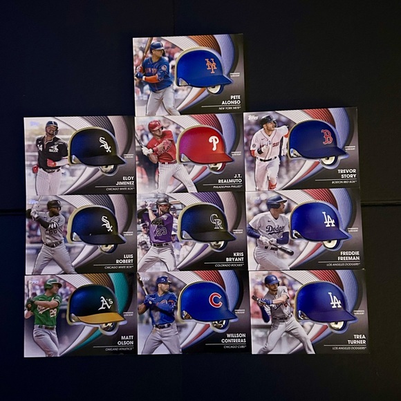MLB Mini Helmet relic Lott of 10 - Picture 1 of 2